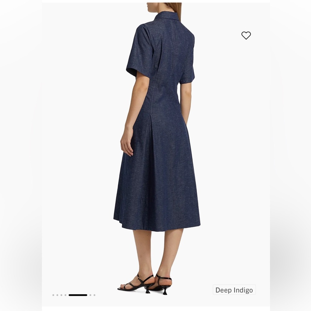 NWT: Vince Denim Shirt Midi Dress - current Season - Picture 4 of 15
